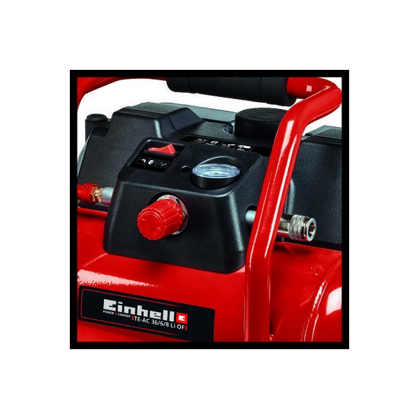 EINHELL Cordless Air Compressor TE-AC 36/6/8 Li OF Set-Solo